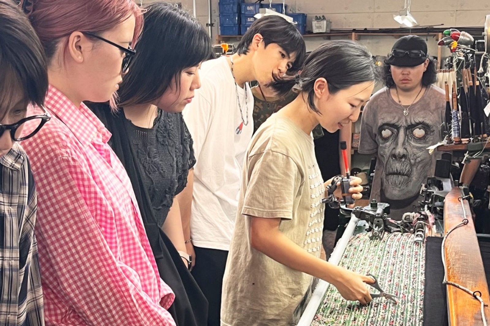 織物工場見学